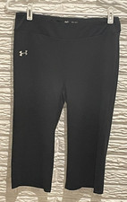 Under Armour Heat Gear Black Leggings Youth XL Semi-Fitted, Capri 15" Inseam