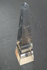 HUGE 25.5" Baccarat France Crystal Obelisk Sculpture — photo 9