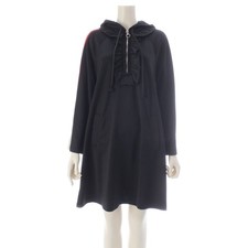 Gucci nylon cotton sherry line logo sleeve hooded dress long sleeve Size M
