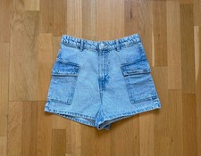 wie neu: Shorts H&M kurze Hose Girl Denim Jeans Relaxed, Blau, Gr. 170