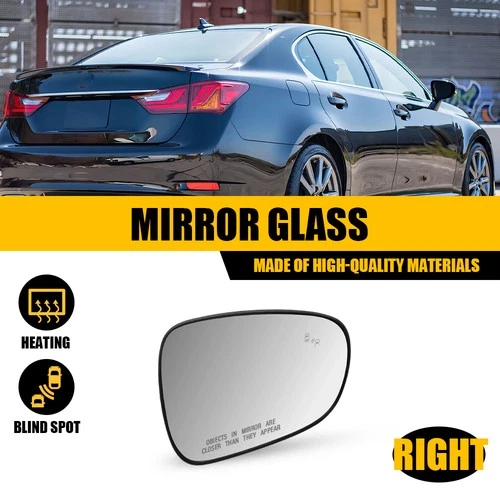 New For Lexus ES300h ES350 2013-2018 Right Side Mirror Heated Glass W/Blind Spot