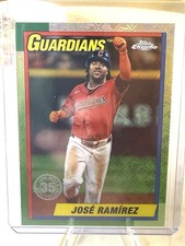 2025 Topps Chrome LogoFractor Jose Ramirez 1990 #90CB-5 Guardians ⭐️