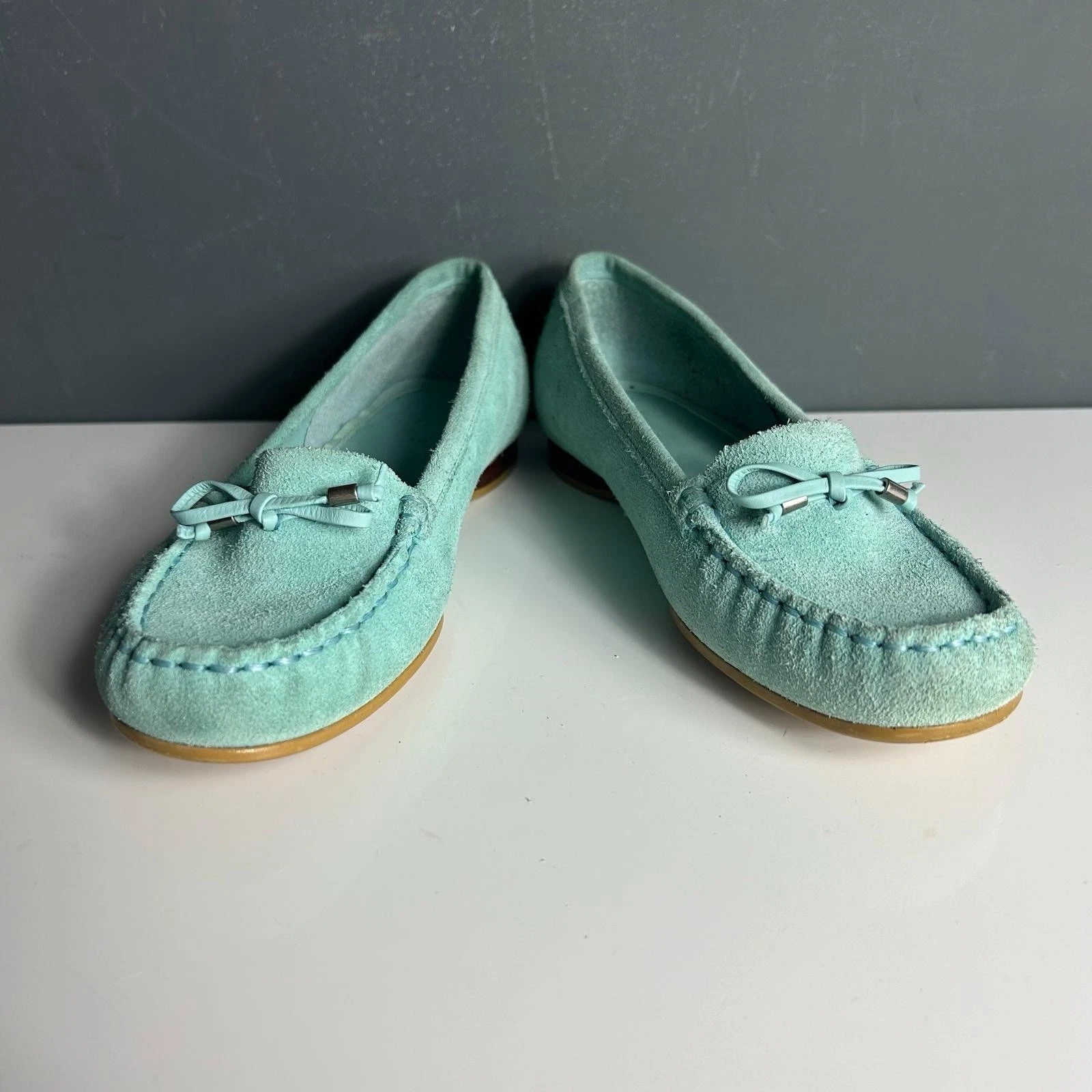 Mocassino donna CLARKS scamosciato turchese taglia 3 5 36 5