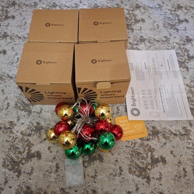 Brightown Christmas Tree Bulbs String Lights 40 ft LED Ball Party Lights Lot