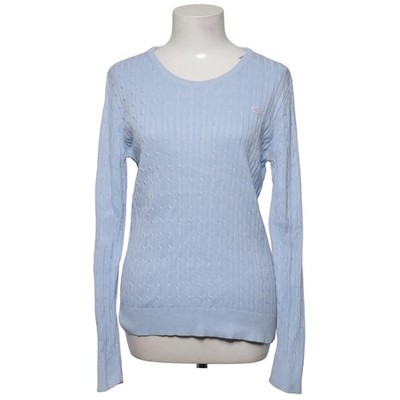Gina Tricot, Strickpullover, Größe: L, Eda Knitted Sweater, Blau, Baumwolle #QA7