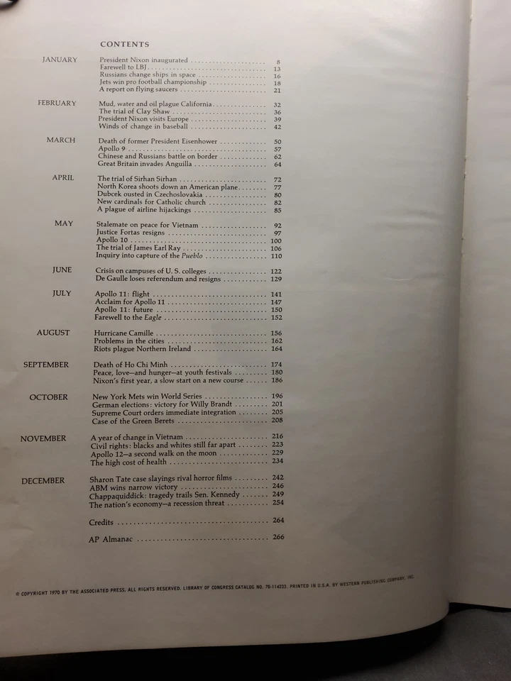 The World In 1969 - Associated Press (Hardcover, 1970) Foto 4 de 4