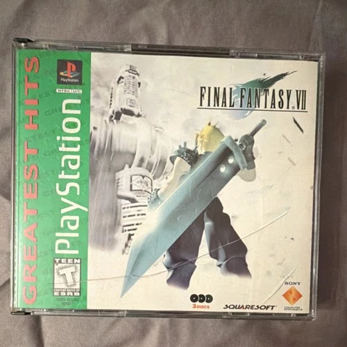 Squaresoft Final Fantasy VII PlayStation 1 Greatest Hits 3 Discs NTSC-U/C