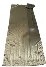 Pair Croscill Sage Green Parfait Satin Crinkle Pole Top Curtain Panels 42"x 94”C