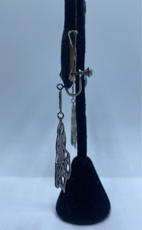 Sterling Silver Assorted Ring/Earring Jewelry Bun… - image 6