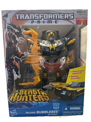 Hasbros Transformers Prime Beast Hunters Talking Bumblebee Autobot MISB