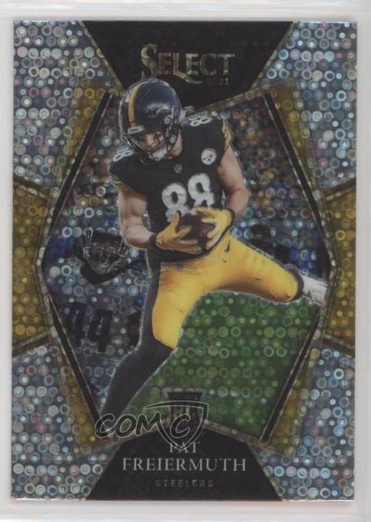 2021 Panini Select Premier Level Disco Prizm Pat Freiermuth #159 10q3