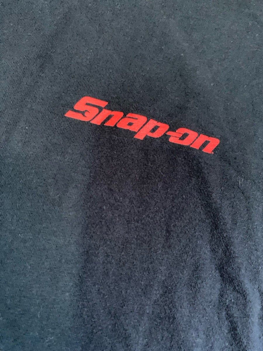 VTG Mens XL Snap On The Tool For Every Toy Motorcycle Tshirt Fruit Of The Loom View 3