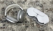 Authentic Apple Air Max Headphones Light Gray Excellent Condition