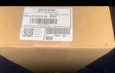 GE WB27X42946 Glass & Touch Board ASM Cooking Appliance Part