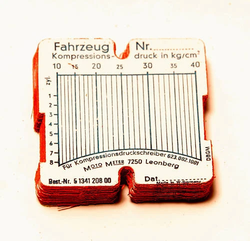 Motometer Diagrammpapiere For Diesel - 40 BAR 50 Stck.f.SchreiberNr.623.002.1001