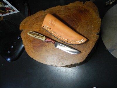 ANZA KNIVES LITTLE BAMBINO 5 3/4'' MINI LJ BONE & ROSEWOOD HANDLE BLADE HC LEA SH