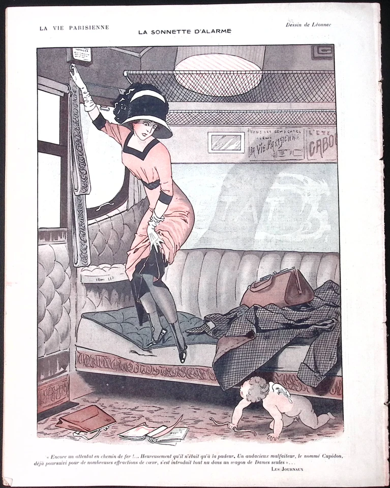 La Vie Parisienne Magazine 1 Octobre 1910 Marrous The Curtain Rises Art Noveau - Image 4 of 4