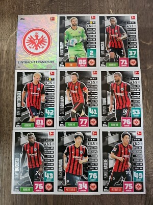 Match Attax Bundesliga 20/21 Komplettes Team Eintracht Frankfurt ( Alle 18 )