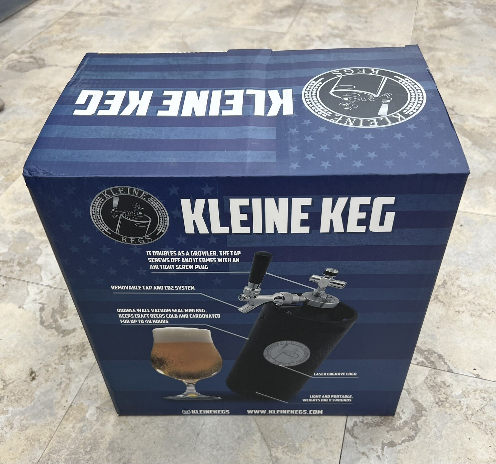 Kleine Keg Portable Mini Beer Keg Double Walled Vacuum Sealed Kegerator/Growler! eBay