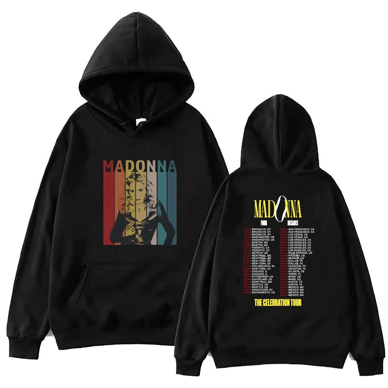 Madonna The Celebration Tour 2024 double sided hoodie, shirt US size