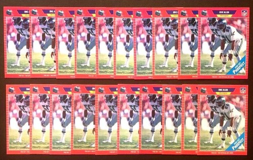 20) ERIC ALLEN Philadelphia Eagles 1989 Pro Set PROSPECT Football RC #533 LOT