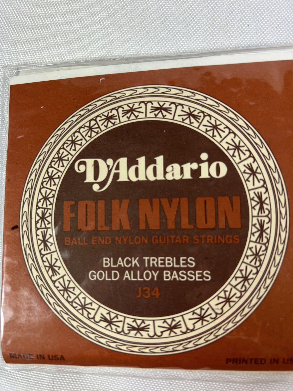 3 New D'Addario Folk Nylon Ball End Guitar Strings J34 eBay