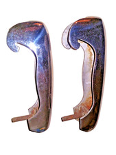 1940 1941 1942 1946 1947 1948 1949 Hudson Front Outer Bumper Guards Pair 1940 1941 1942 1946 1947 1948 1949 Hudson Front Outer Bumper Guards Pair