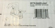 Delta 25776-SSMPU-DST Delta Stryke 1.2 GPM Centerset Bathroom Faucet with Lever
