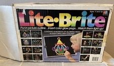Vintage Milton Bradley 4780 Lite-Brite 1989 Picture Refill Pegs Inc. Please Read