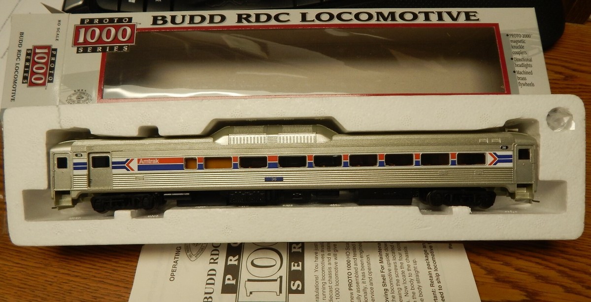 PROTO 1000 23977 AMTRAK 36 BUDD RDC LOCOMOTIVE LOOKS NIB HO SCALE