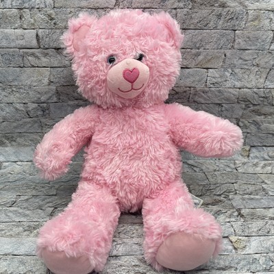 pink fluffy teddy bear
