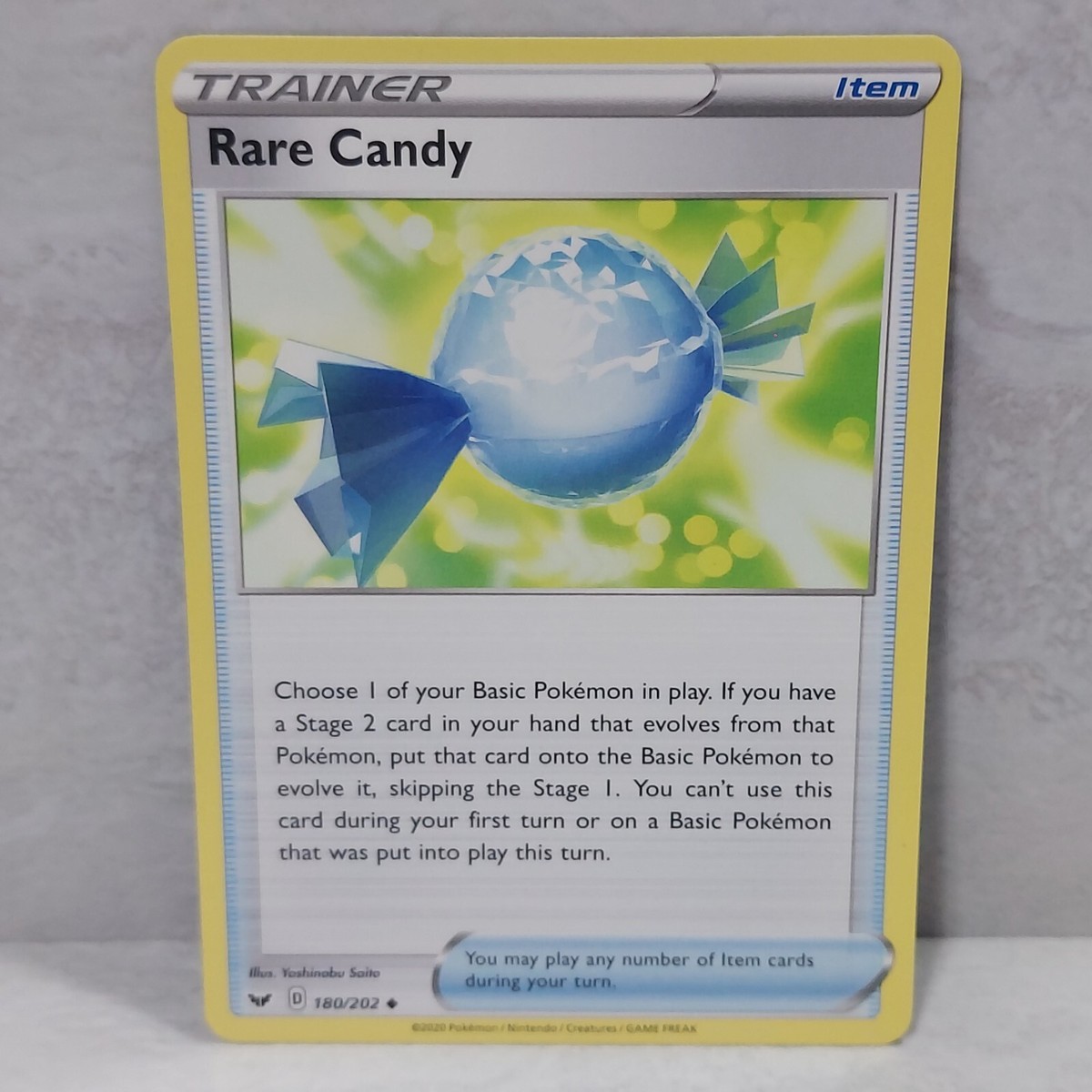 Rare Candy 180/202 Sword & Shield Base Set Uncommon Pokemon TCG