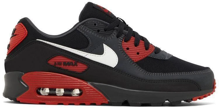 Nike Air Max 90 Black University Red for Sale | Authenticity
