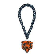 Chicago Bears NFL FOCO Big Logo Light Up Blue Chain