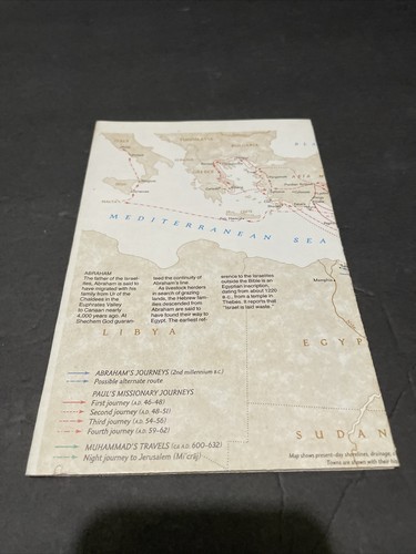 MAP National Geographic - Special Places of the World - Holy Land, December 1989 - Picture 2 of 3