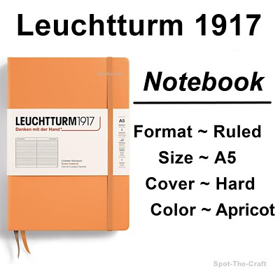 Leuchtturm1917 Ruled Journal Notebook Medium A5 Apricot 369781