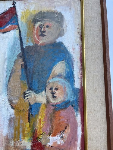 1960'S PROTEST PAINTING DEMONSTATORS MODERNISM EXPRESSIONISM ABSTRACT EXHIBITED - Picture 11 of 22