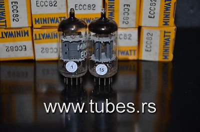 Paire De Tubes Philips 12AU7 ECC82 (green Label, Code Delta) - Fabriqués En Hollande - Testés, Occasion