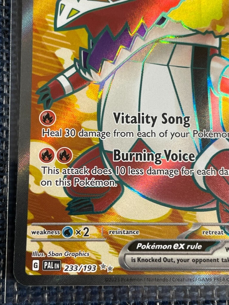 ポケモンカードゲーム dilei233 Skeledirge ex 233/193 PAL EN Paldea Evolved pokemon 5ban graphics