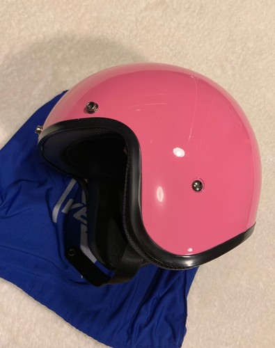 VEGA X-380 Solid Pink Gloss Open Face 3 