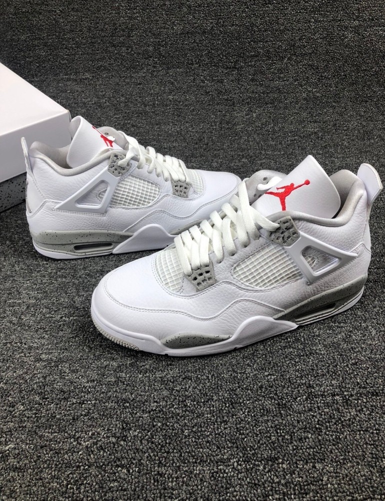 Jordan Air Jordan 4 ''White Oreo'' Retro Basketball Shoes for Men Size