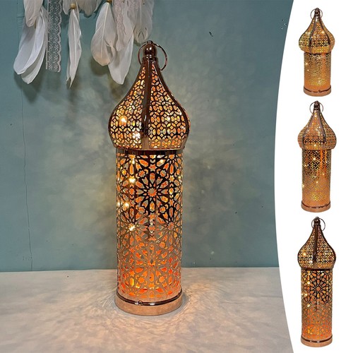 Moroccan Lamp Vintage Wrought IronFor Christmas Halloween Wedding New Years Eve - Picture 17 of 36
