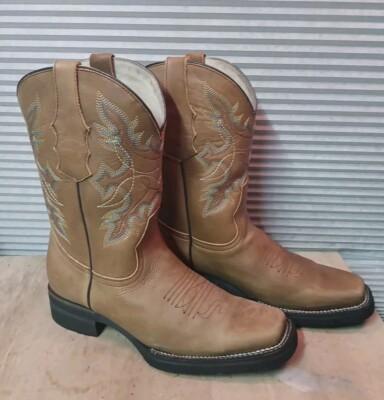 Botas FORASTERO botas vaqueras para hombre Mens Size 8.5 Leather Work Boots 