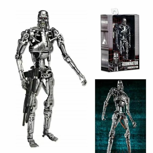 Action figure NECA Terminator ENDOSKELETON T800 7-Arnold-Schwarzenegger model - Foto 2 di 12