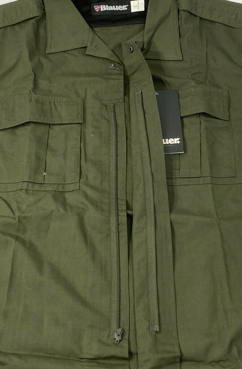 NEW 3XL TALL BLAUER MENS 8741 TENX S/S BDU ZIPPER SHIRT