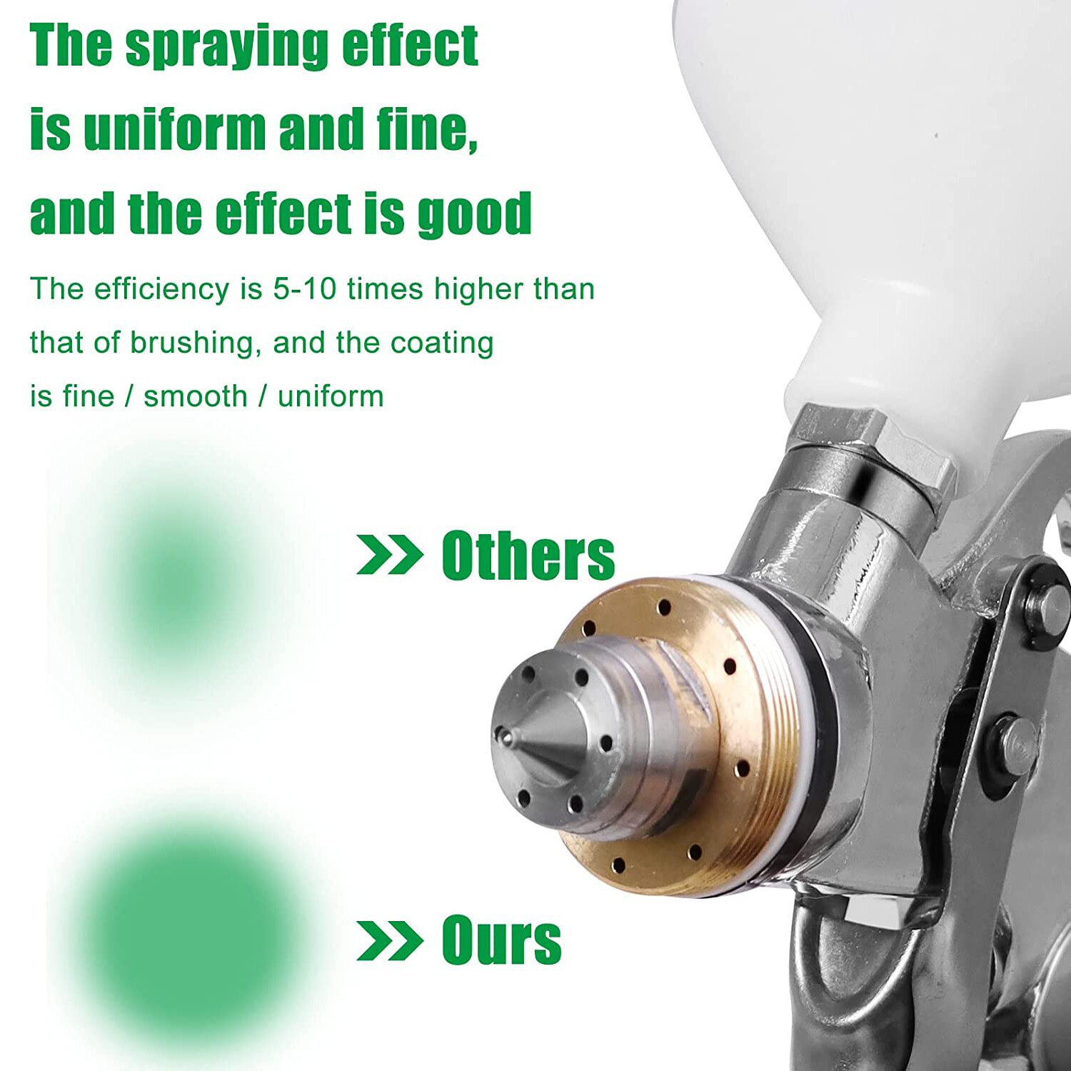 HVLP Gravity Feed Air Spray Paint Gun 1.4 mm Nozzle Auto Car Paint