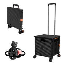 SELORSS Foldable Utility Cart Folding Portable Rolling Crate