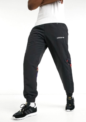 NEW MENS ADIDAS ORIGINALS FESTIVO TREFOIL CUFFED WIND TRACK PANTS