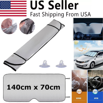 Sun Shade UV Block Foldable Auto Car Front Window Windshield Shield Cover Visor