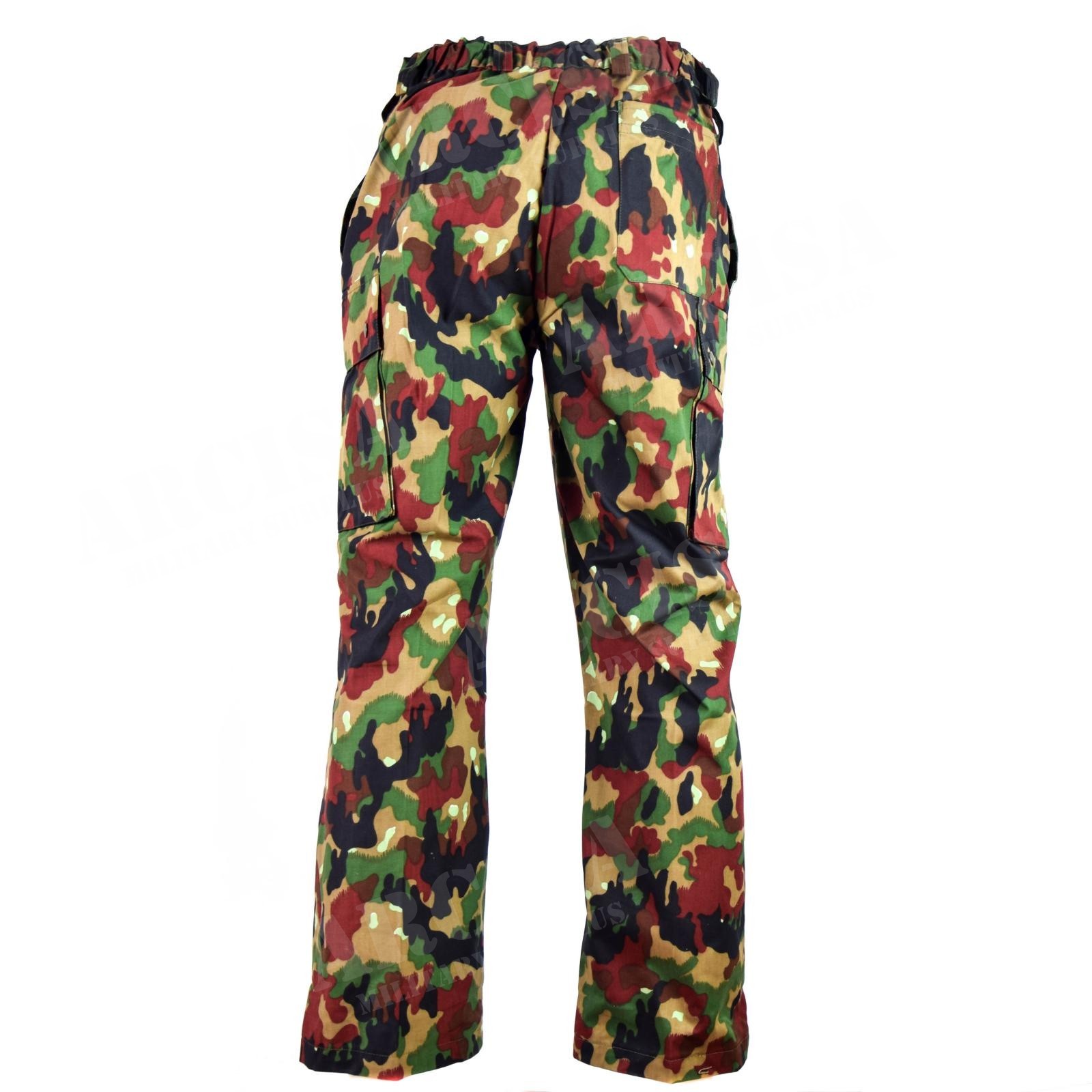 Swiss Army Camo Trouser Alpenflage Red Camouflage Combat Vintage - Foto 7
